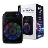 Bocina Portátil Tv Sonido Led 4'' Usb Karaoke Micrófono