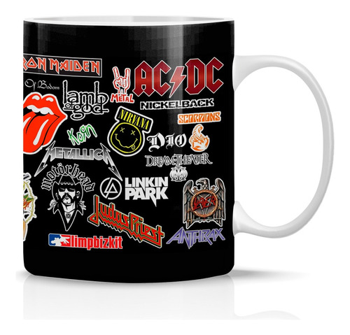 Taza/tazon/mug Banda Musical Rock Variedad D16