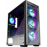 Musetex Atx Mid-tower Chasis Gaming Pc Case 4 Ventiladores 
