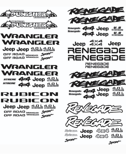 Calcomanias Jeep Kits Wrangler 4.0 Jk Cj Tj Yj , Rusticos.  Foto 3