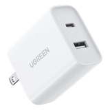 Ugreen Cargador Usb C Y Usb A 30w 2 En 1, 18w+12w Cargador C