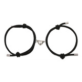 Pulseira Para Casal Magnética Duas Metades Imãs Se Completam