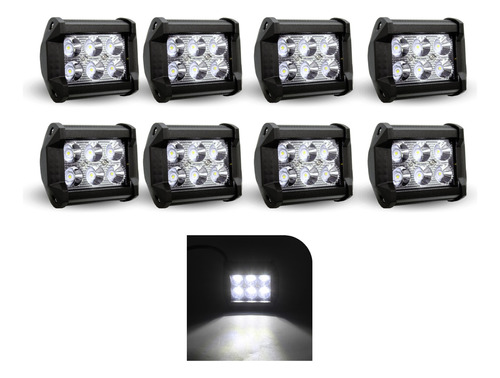 Faros 6 Led Tipo Concha 8 Pzas.