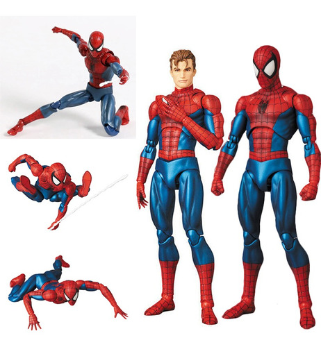 Figura De Spider-man De Marvel Maf 075, Modelo Móvil, Juguet