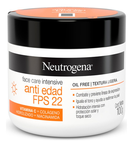 Face Care Intensive Anti Edad Fps 22 100g Neutrogena