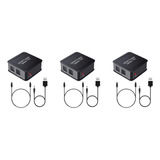 3x Divisor De Áudio Óptico Digital 1x3, Digital Spdif Toslin