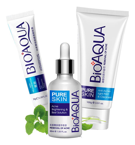 Bioaqua Anti Acné Facial Kit - L a $3033