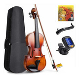 Violin Greko Vb301 4/4 Encordado+ Almohadilla+ Afinador+arco