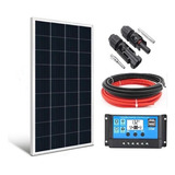 Kit Painel Placa Controlador Solar Fotovoltaica 150w Watts