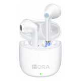 Audífonos 1hora Bluetooth Inalámbricos Wireless Aut201 Color Blanco