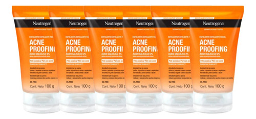 Combo X6 Neutrogena Acne Proofing Gel Exfoliante 100 Ml