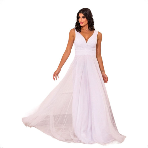 Vestido Noiva Lindo - Casamento Civil, Praia, Simples