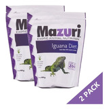2 Alimento Comida Para Iguanas Mazuri Alimento Premium 900g