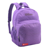 Mochila Wilson Mujer Porta Notebook Urbana Gym Deportes Color Violeta