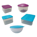 Paquete 5 Recipientes Productos Tupperware