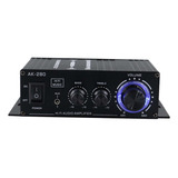Amplificador De Audio Para El Hogar Ak-280 De 2 Canales Con