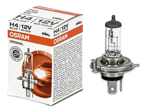 Lámpara H4 12v 60/55w P43t Para Auto Osram Bilux Alemanas