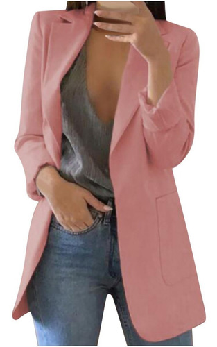 Blazer Cárdigan Con Bolsillo Para Mujer 1000 [s]/blazer