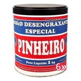 Kit C/6 Pasta Para Lavar Mãos Desengraxante Pinheiro 1kg