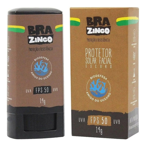  Kit 2 Protetor Solar Facial Brazinco Fps 50 Resistente Água