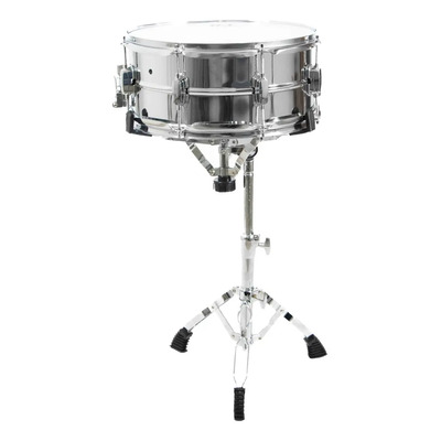 Tarola Lm Drums Dc-18 De 14x6.5, Con Atril, Baquetas, Funda Casco Plata | Envío gratis