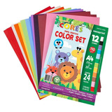 Papel Criativo Colorido Color Set 12 Cores 110g A4 Eco Cores