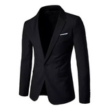 Blazer Masculino, Leve, Casual, Sólido, Com Um Botão, Casaco