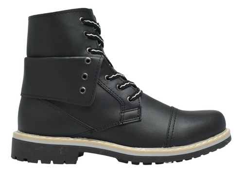 Borcego Bota Borcegui Hombre Cuero Caña Media Wolf 8012