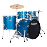 Ludwig Lc19519 Bateria Acustica Azul 5 Pzas Serie Accent