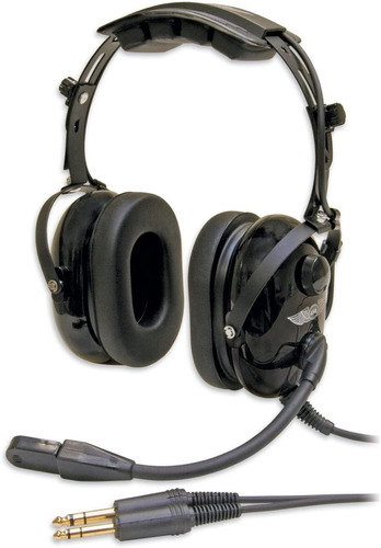 Headset Asa Hs-1a Dual Ga Plug Audifono Piloto