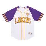 Jersey Mitchell & Ness Hombre Los Angeles Lakers Practice