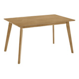 Mesa De Comedor Rectangular Madera Minimalista 150cm Haya