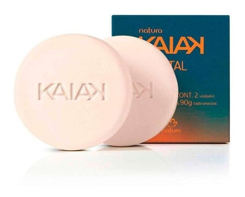 Caja 2 Jabones En Barra Kaiak Vital Masculino 90g C/u Natura