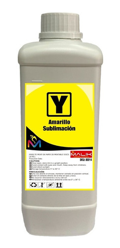 Tinta 1 Litro Sublimacion Yellow Para Epson Ecotank L5290