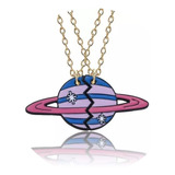 Collares Mejores Amigues Bff Planeta Espacial Galáctico