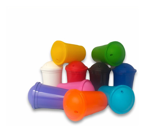 Vasos Plasticos Milkshake X40 Colores Pasteles Souvenirs