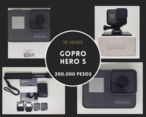 Cámara Gopro Hero5 4k Chdhx-502 Ntsc/pal Negra