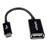 Cable Usb Startech Uusbotg Usb A A Micro Usb B Otg Negro