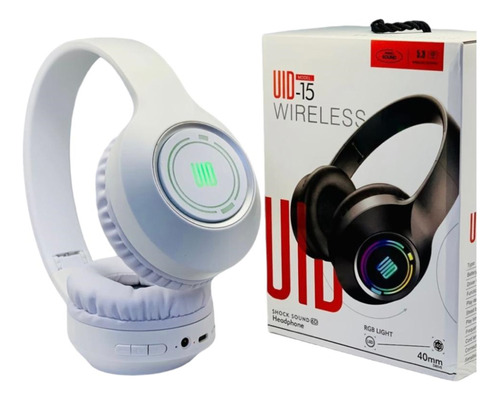 Auriculares Bluetooth Uid-15 Con Luz Rgb Inalámbricos  