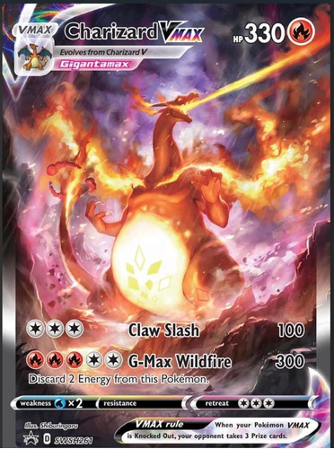 Charizard Vmax Upc Pokémon Tcg Carta Original Ingles