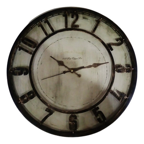 Reloj De Pared Grande Con Numeros 40 Cm Vintage Gtia Newmar