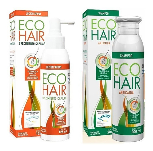 1 Eco-hair Shampoo + 1 Locion Combo Tratamiento Anti Caida