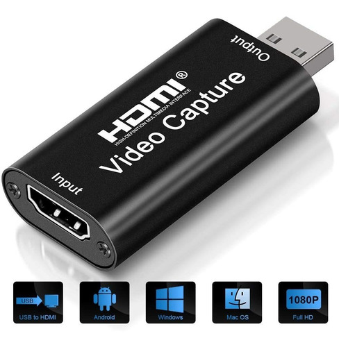 Convertidor Para Grabar Video Hd Hdmi Usb 2.0 1080p 60fps