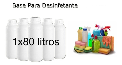 Base Desinfetante 1lt Faz Total 80litros Mil Flores