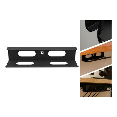 Organizador De Cabos Adesivo Para Mesa, Tv E Computador Cor Preto | Frete grátis