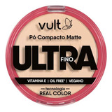 Pó Compacto Facial Matte Ultra Fino Cor 01 V400 Make Vult 9g