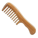 Peines - Peine Para El Cabello De Madera Con Dientes Anchos,