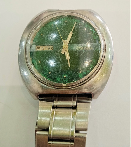 Relogio Seiko  Muy Antigo Automatico Funcionando Verde