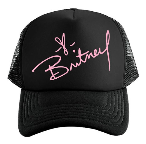 Gorra Black Unisex De Malla Britney Spears Britney Pop Moda