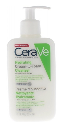 Cerave Limpiadora Crema Espumosa Hidratante Tubo 100ml